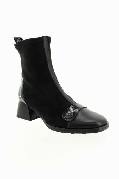 HISPANITAS Dámský černý kožený kotník