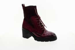 HISPANITAS Dámský vínový kožený kotník