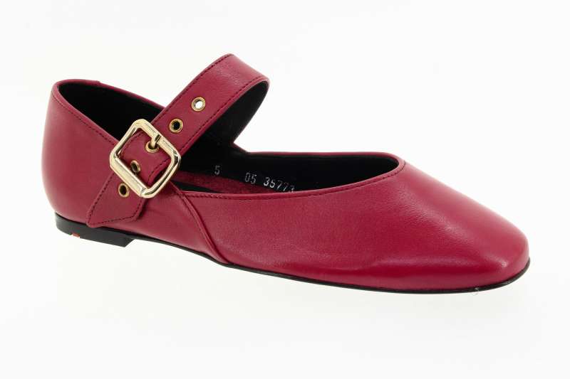 LLOYD Dámské červené kožené baleríny