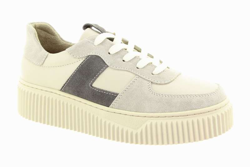 LOOKE Dámské krémové kožené tenisky