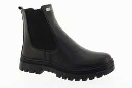 LOOKE Dámský kožený černý kotník