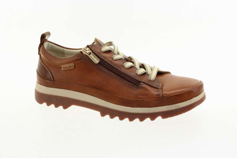 PIKOLINOS Dámské hnědé kožené polobotky