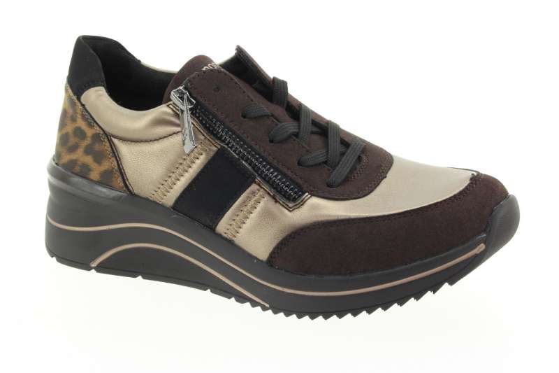 REMOTNE Dámské bronzové kožené tenisky