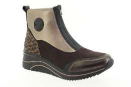 REMONTE Dámský bronzovo-hnědý kotník