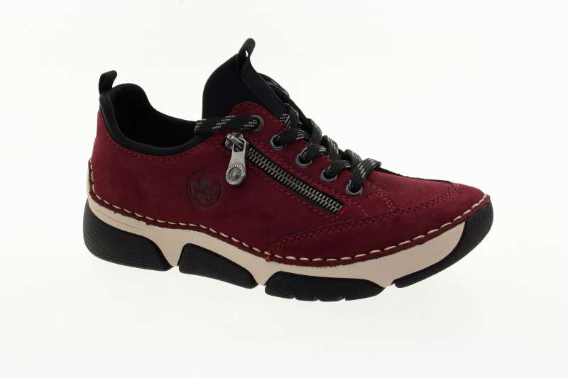 RIEKER Dámské vínové tenisky