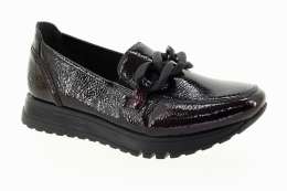 RIEKER Dámské vínové mokasíny