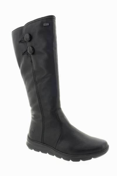 RIEKER Dámské černé kozačky