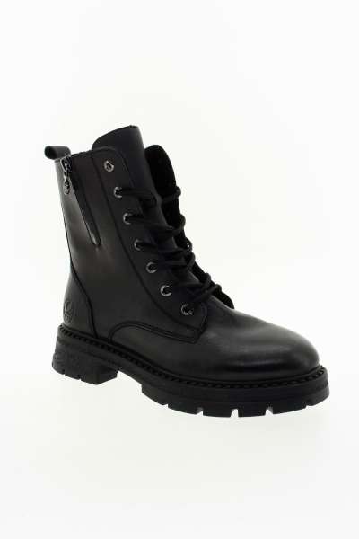 RIEKER Dámský kožený černý kotník