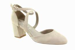 TAMARIS Dámské textilní lodičky taupe