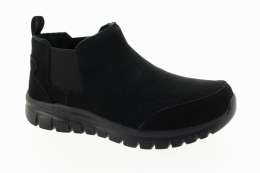 SKECHERS Dámský černý kožený kotník