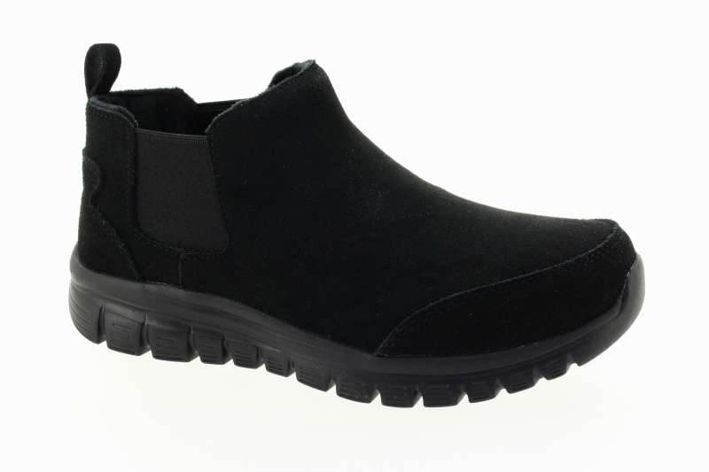SKECHERS Dámský černý kožený kotník