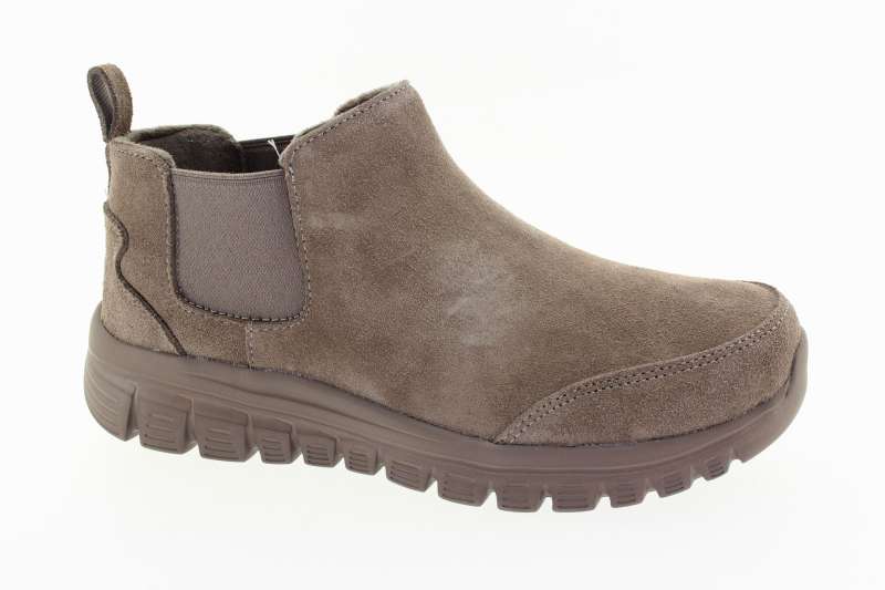 SKECHERS Dámský kožený béžový kotník