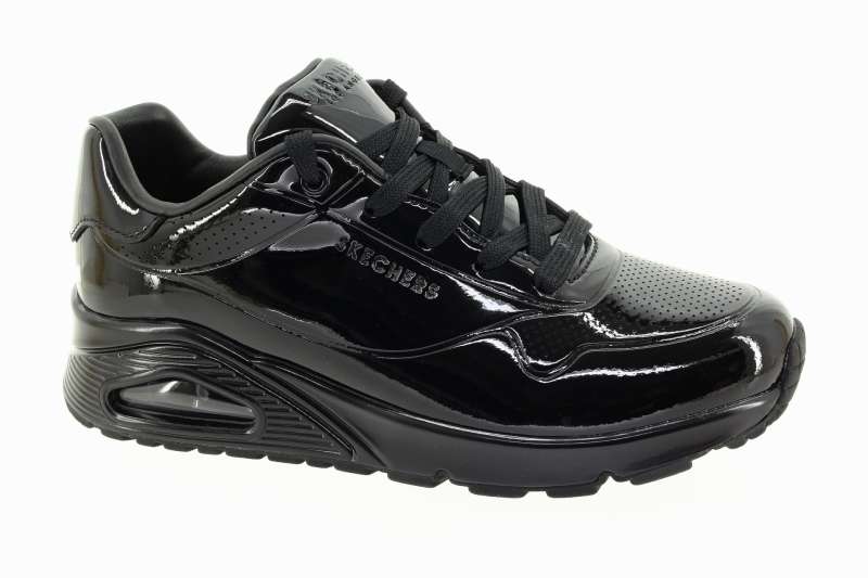 SKECHERS Dámské černé kožené tenisky