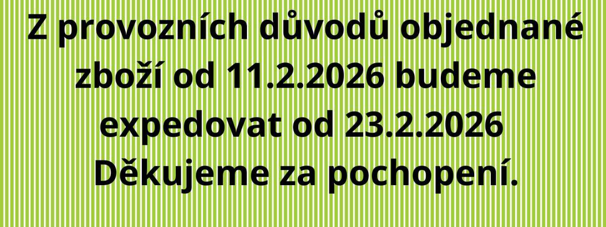 Z provozních důvodů expedice