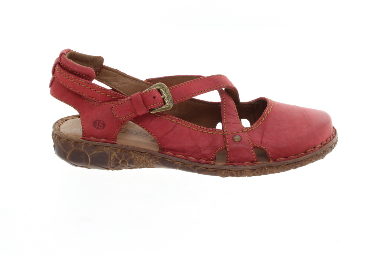 JOSEF SEIBEL Dámské kožené sandálky red