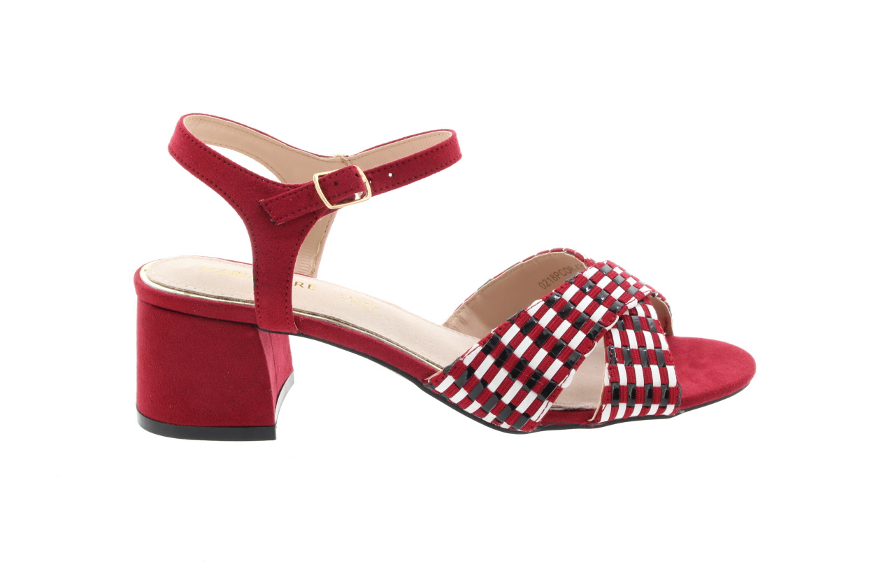 MARIAMARE Dámské páskové sandálky rojo