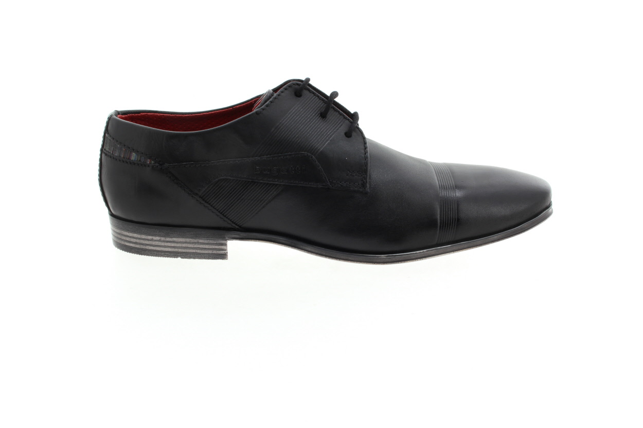 BUGATTI Kožené pánské polobotky schwarz