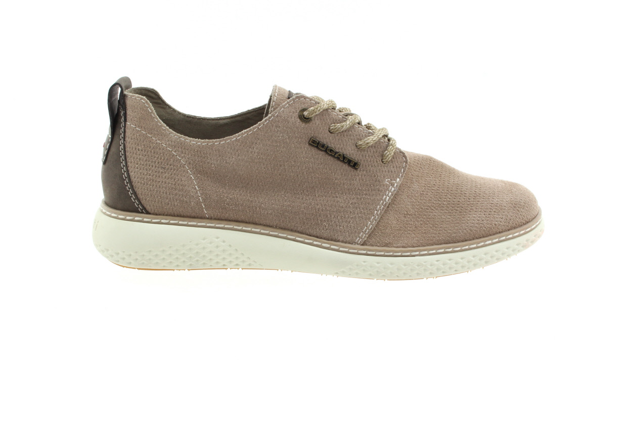 BUGATTI Pánské kožené tenisky taupe