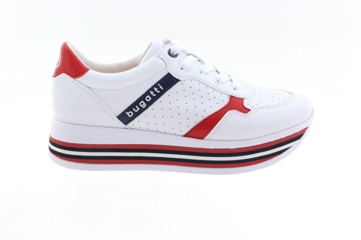 BUGATTI Tenisky celoroční dámské white-red