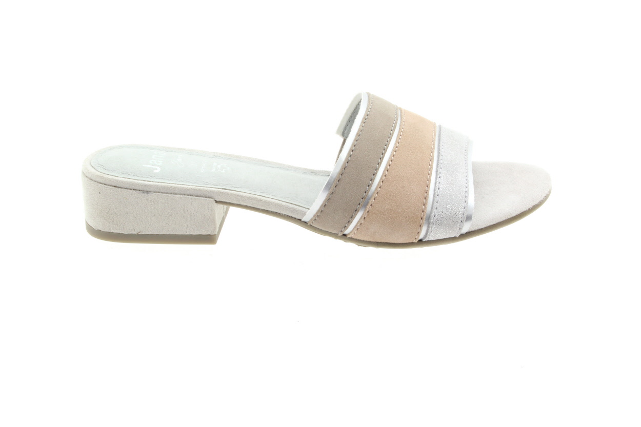 JANA Dámské letní pantofle silver