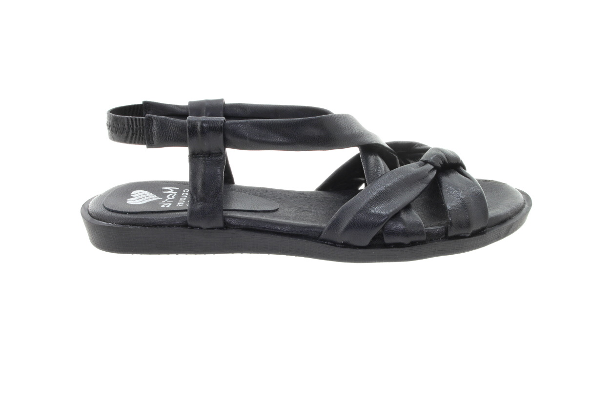 MARILA Dámské kožené sandálky negro