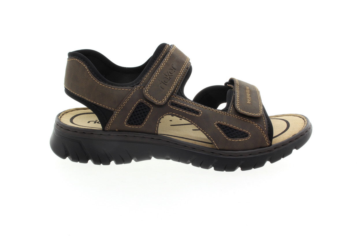 RIEKER Pánské letní sandály tabak