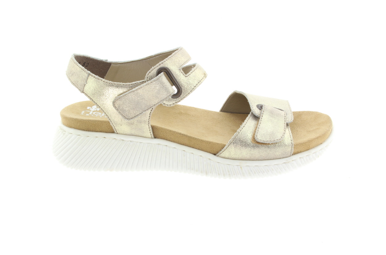 RIEKER Dámské letní sandálky nude