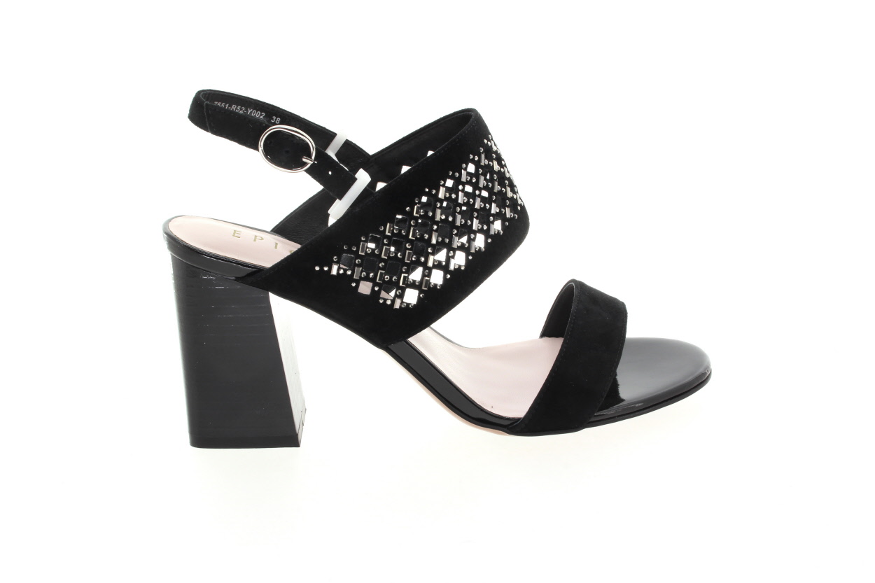 EPICA Dámské kožené sandálky černé