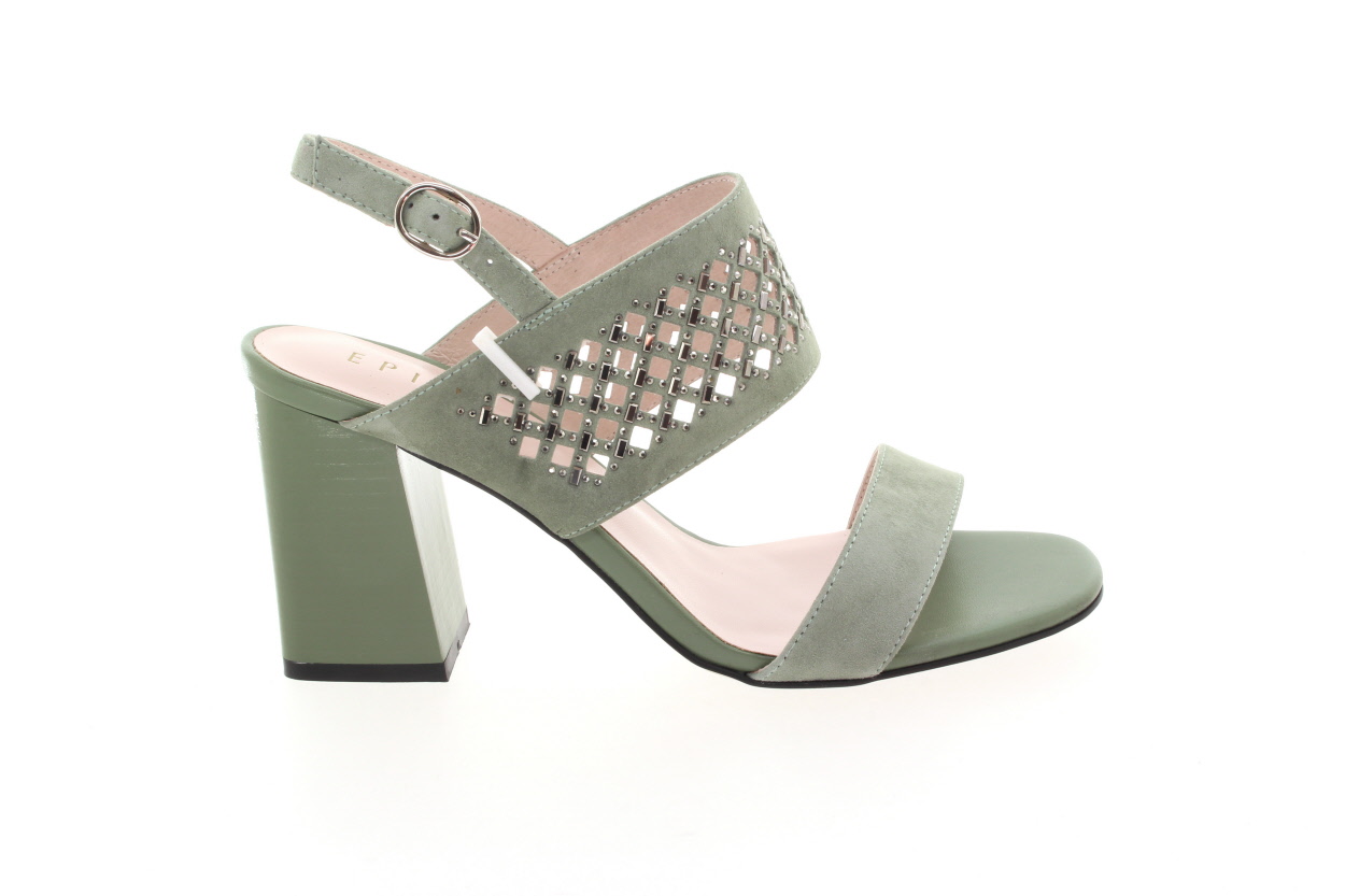 EPICA Dámské kožené sandálky zelené