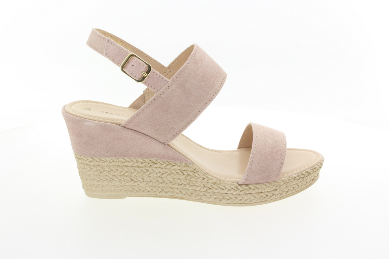 MARCO TOZZI Dámské kožené sandálky růžové