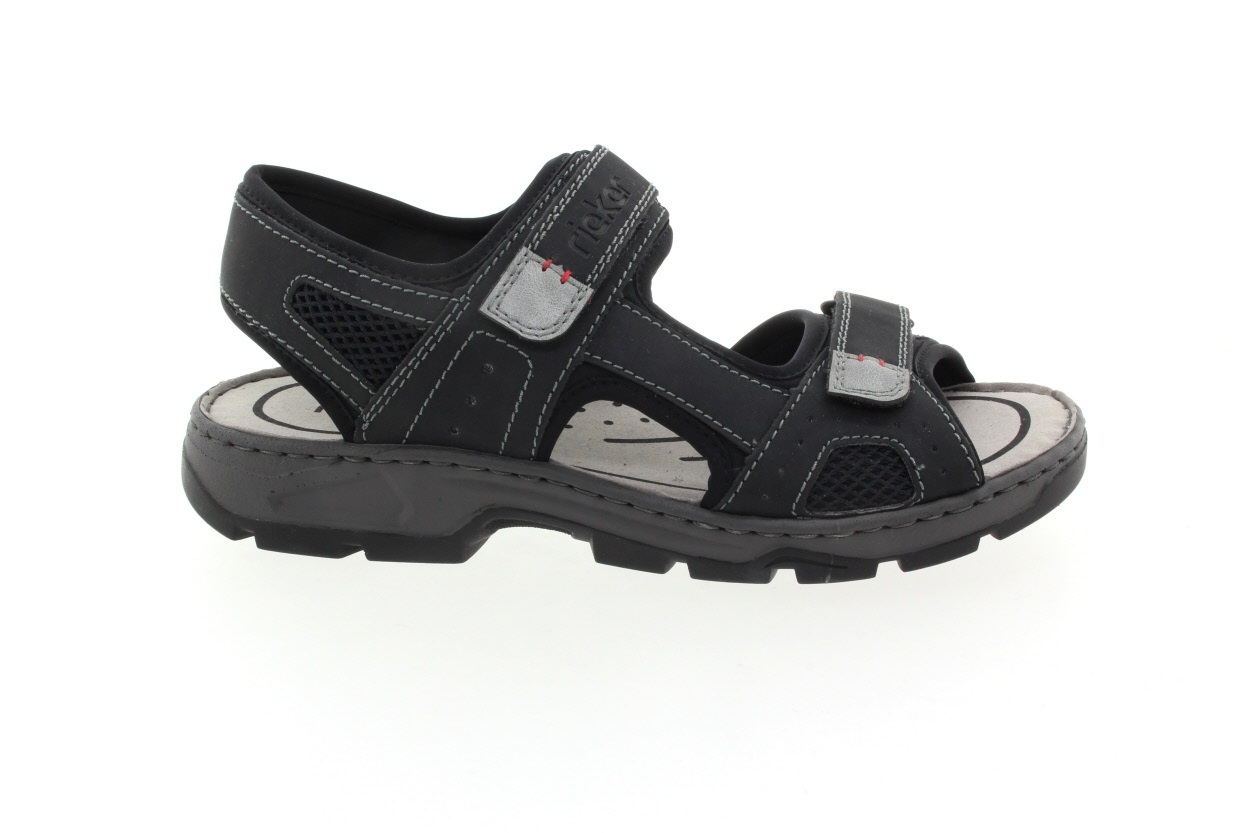 RIEKER Pánské letní sandály černé