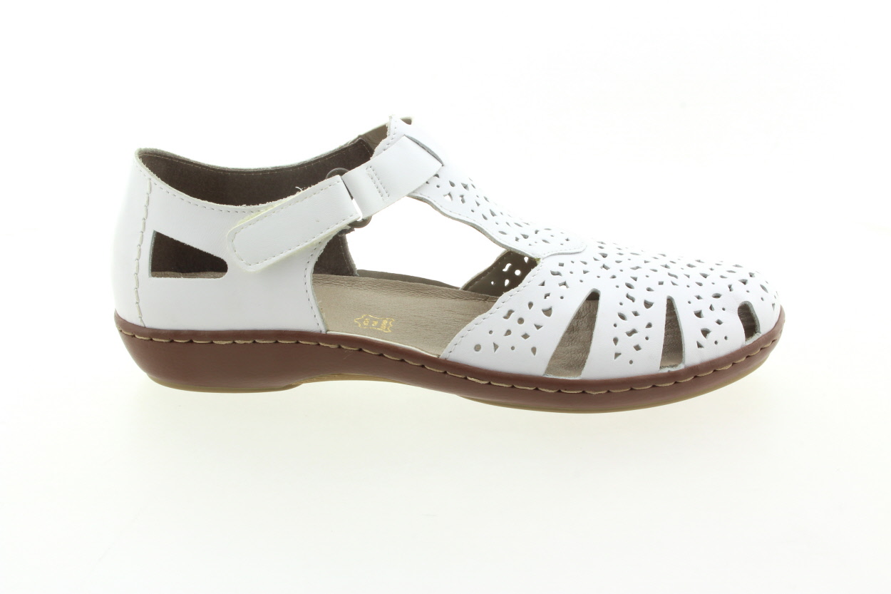 RIEKER Dámské sandálky bílé