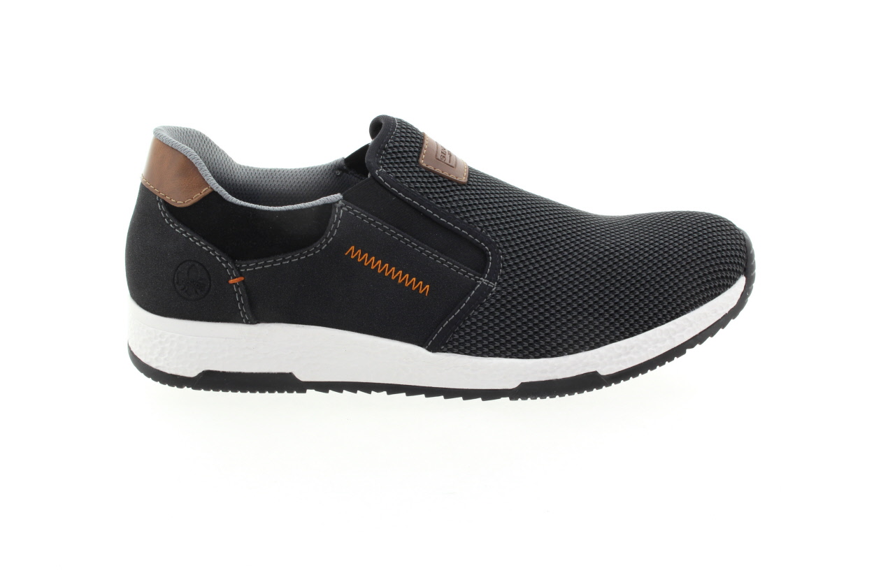 RIEKER Pánské nazouvací polobotky černé