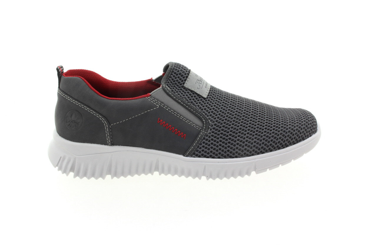 RIEKER Pánské nazouvací tenisky šedivé