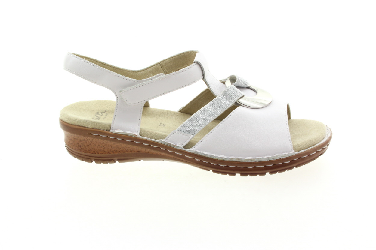 ARA Dámské kožené bílé sandálky