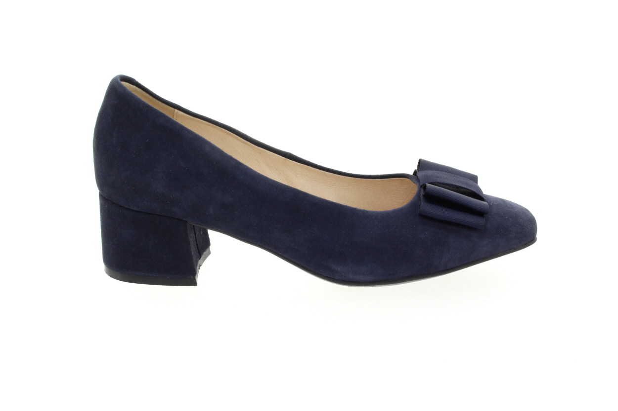 CAPRICE Dámské kožené modré lodičky