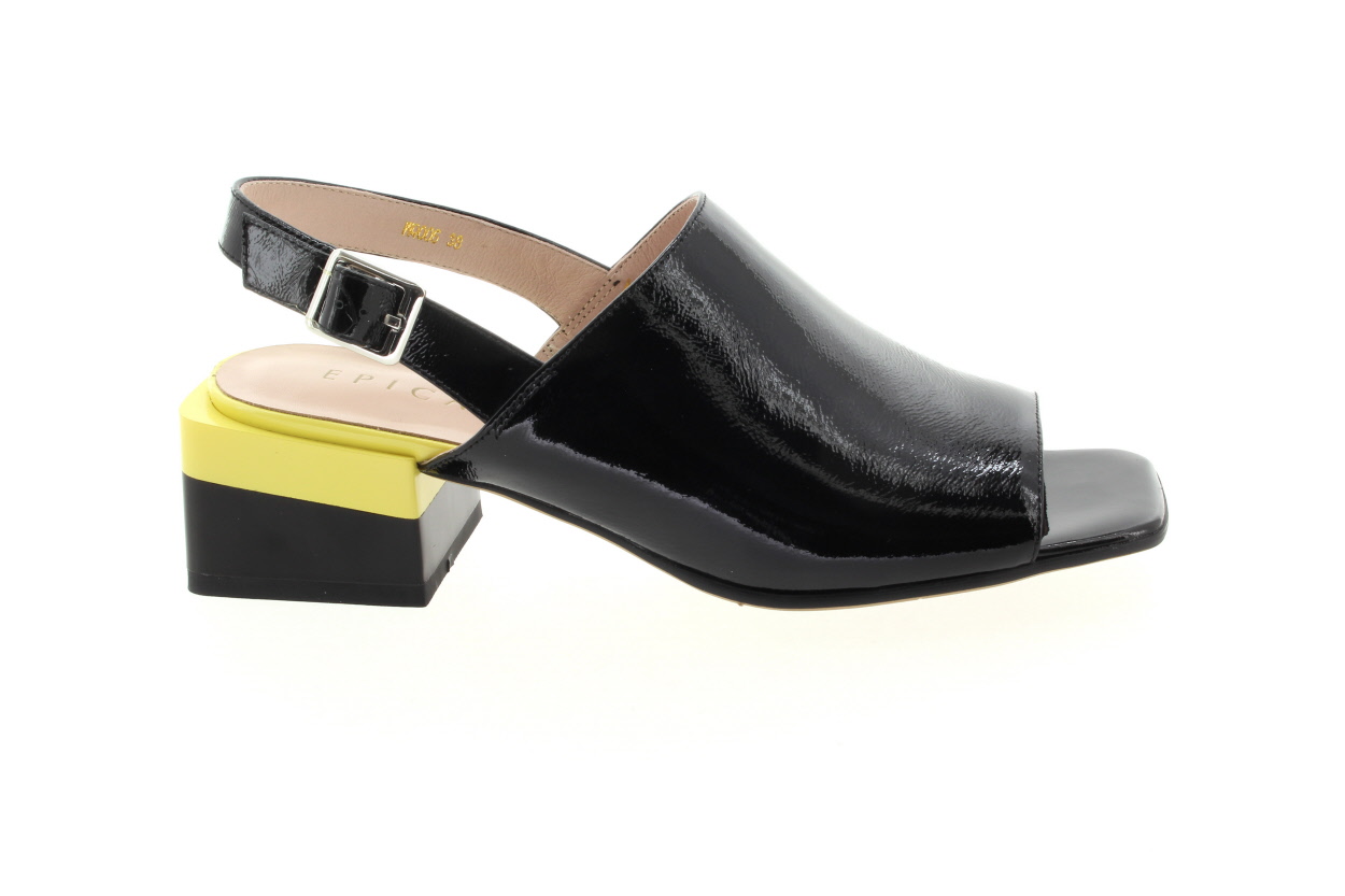 EPICA Dámské kožené lakované sandálky