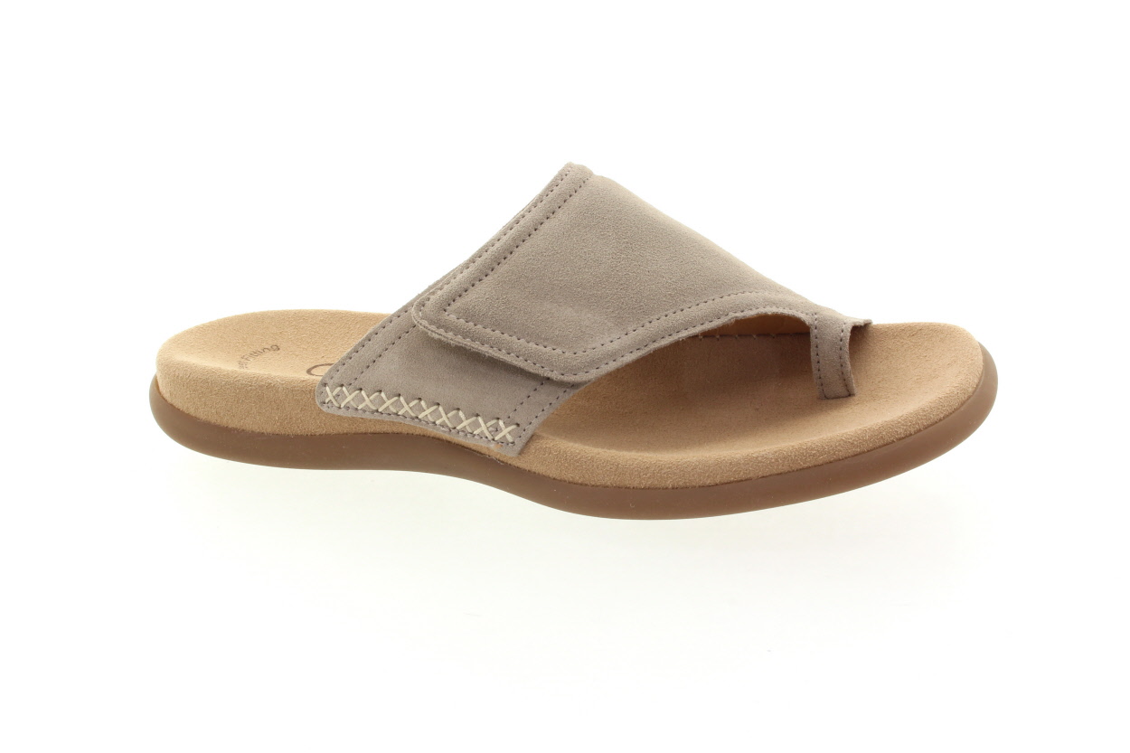 GABOR Dámské kožené béžové žabky