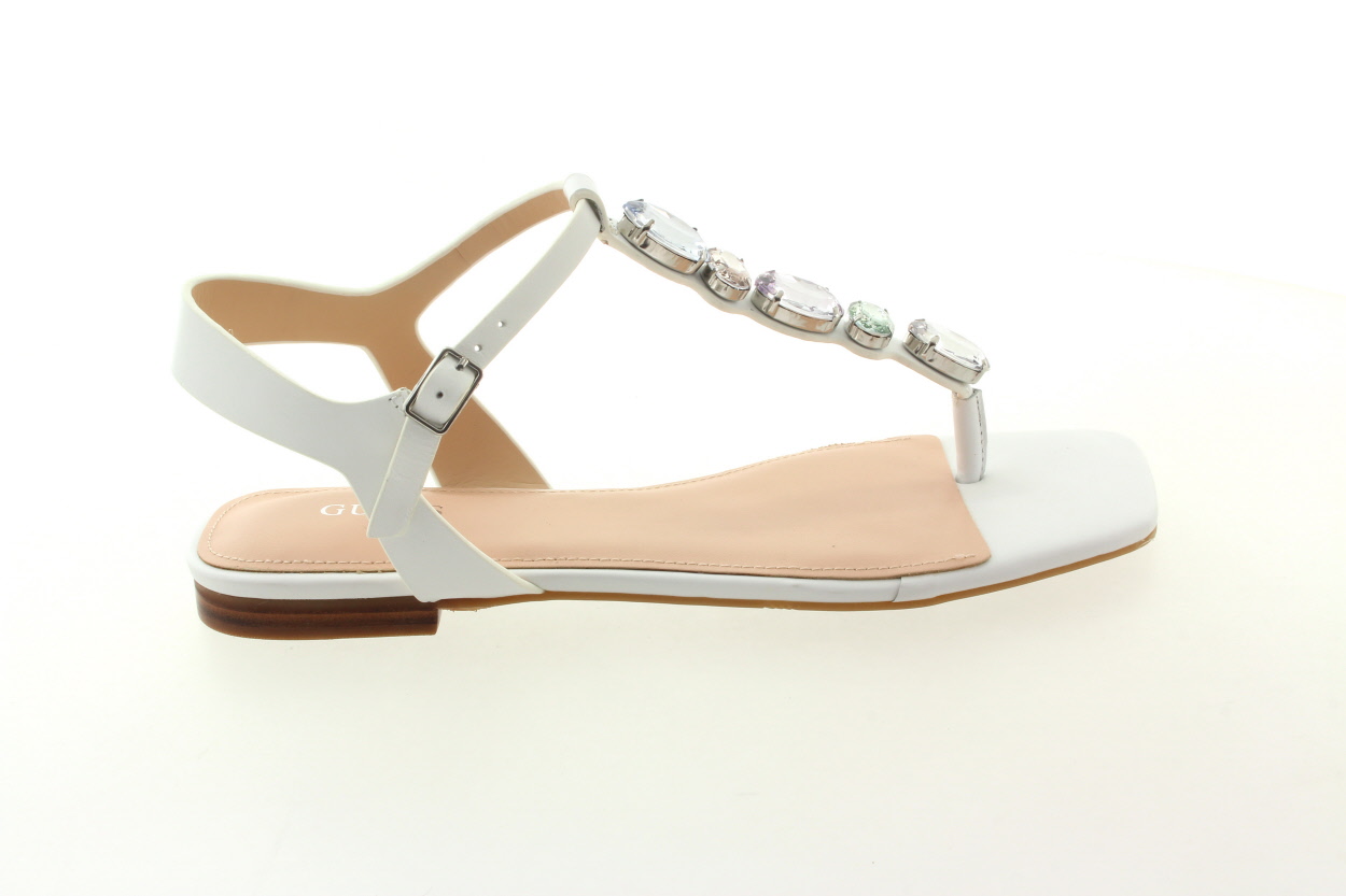 GUESS Dámské kožené bílé sandálky