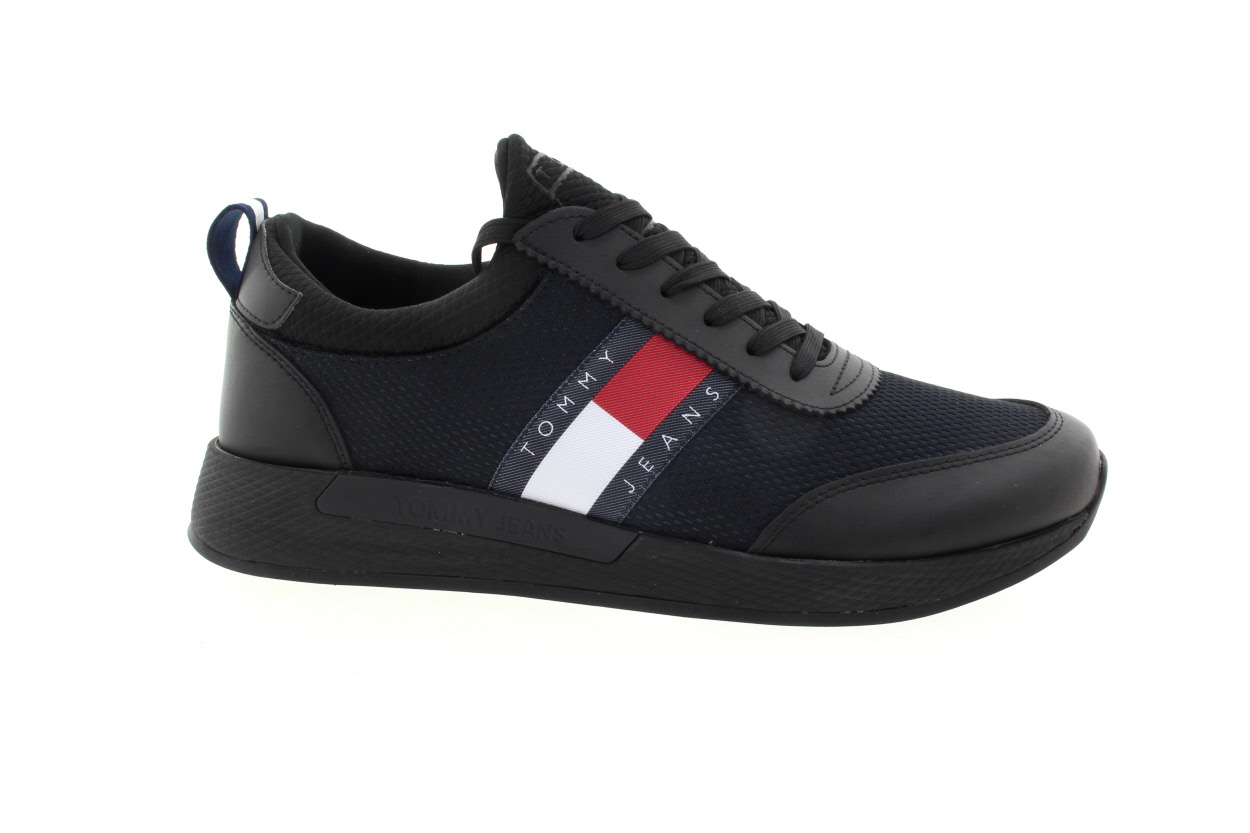 TOMMY JEANS Pánské černé celoroční tenisky