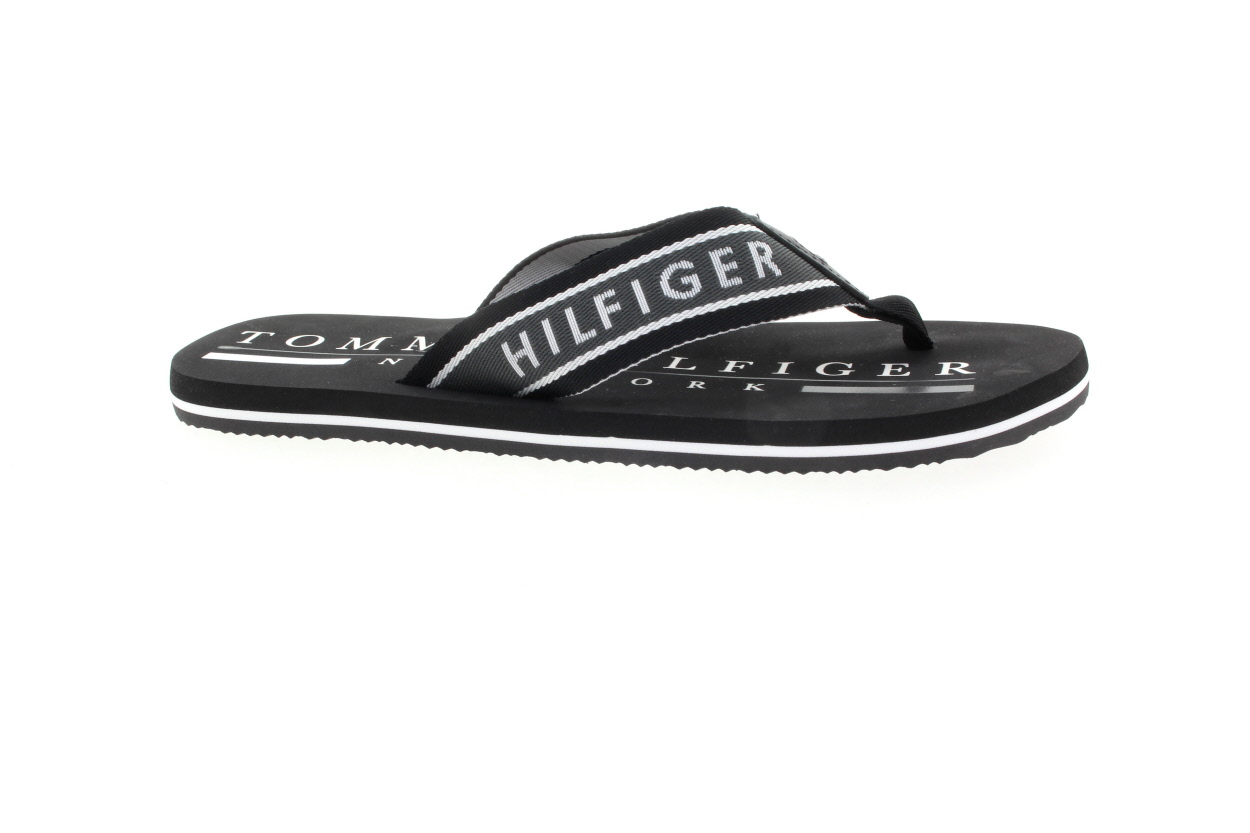 TOMMY HILFIGER Pánské letní žabky černé