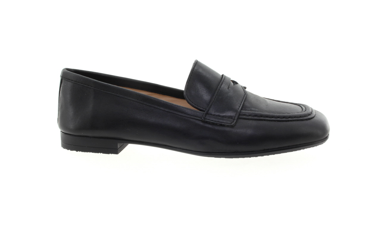 HISPANITAS Dámské kožené černé mokasíny