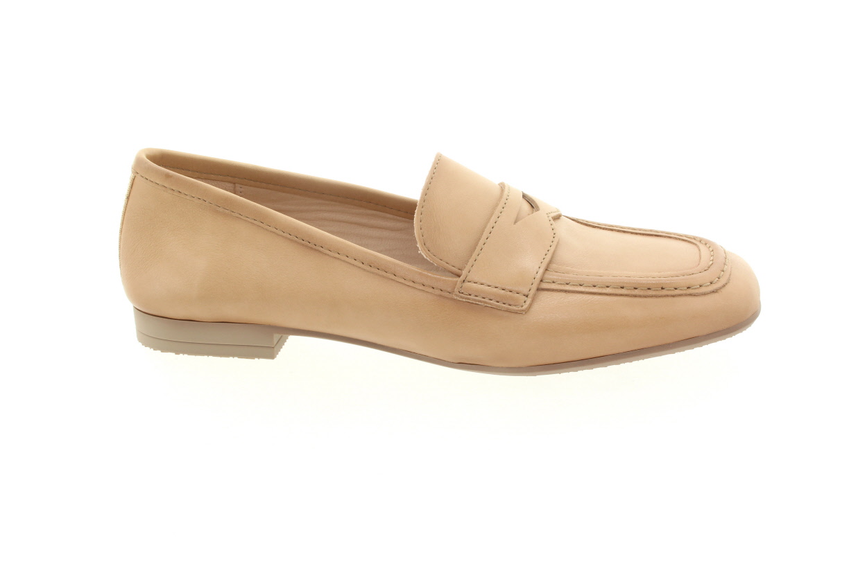 HISPANITAS Dámské béžové kožené mokasíny