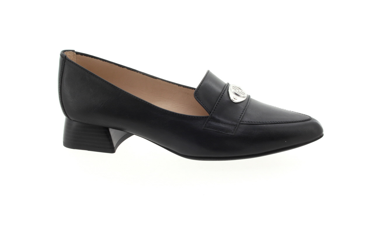 HISPANITAS Dámské kožené černé mokasíny