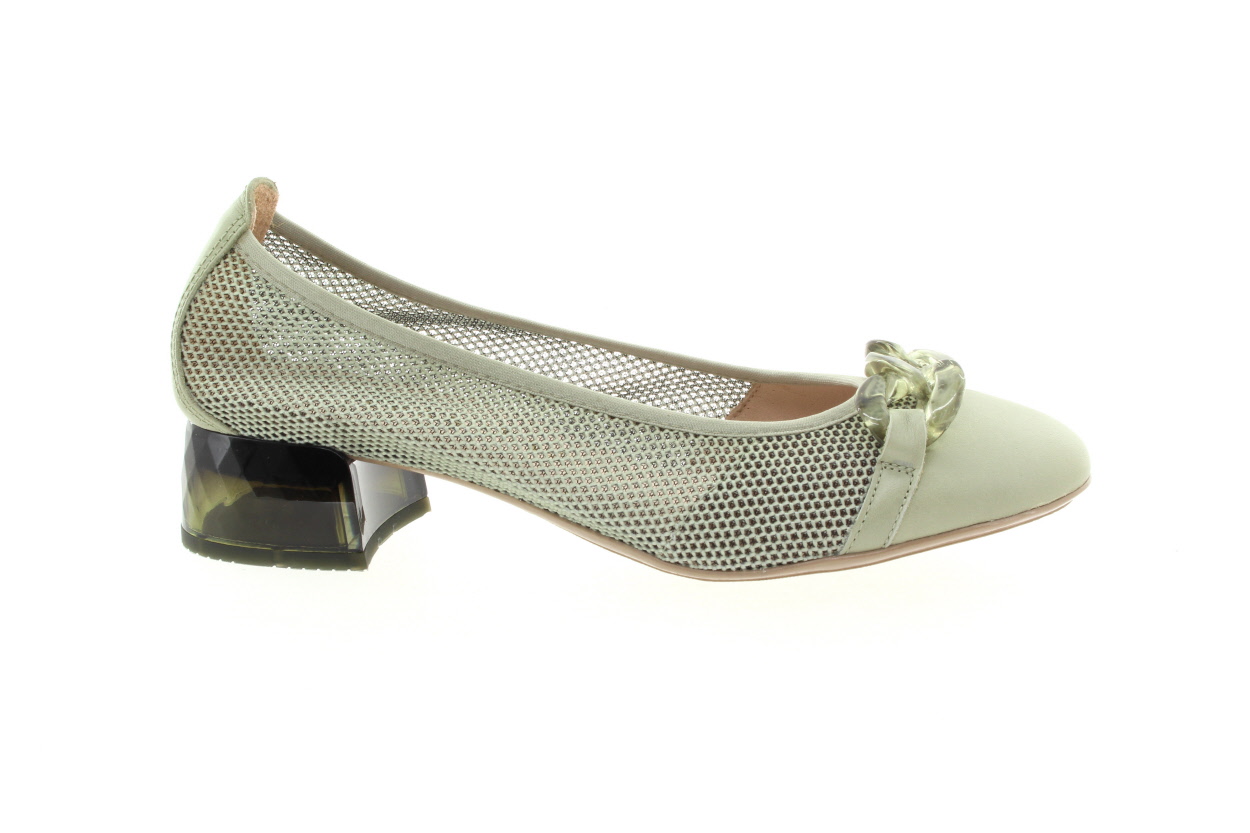 HISPANITAS Dámské kožené zelené balerínky