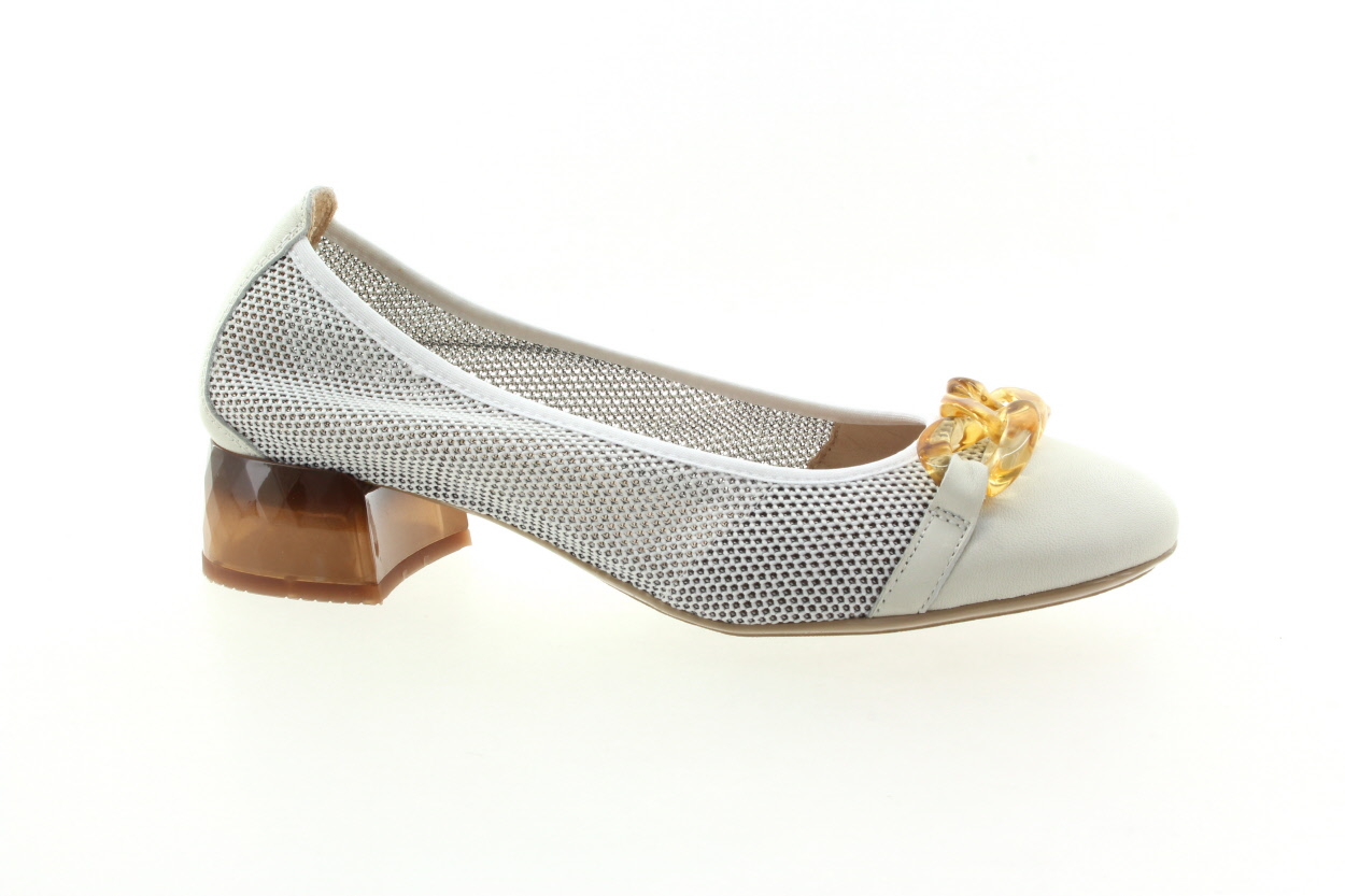 HISPANITAS Dámské kožené bílé balerínky