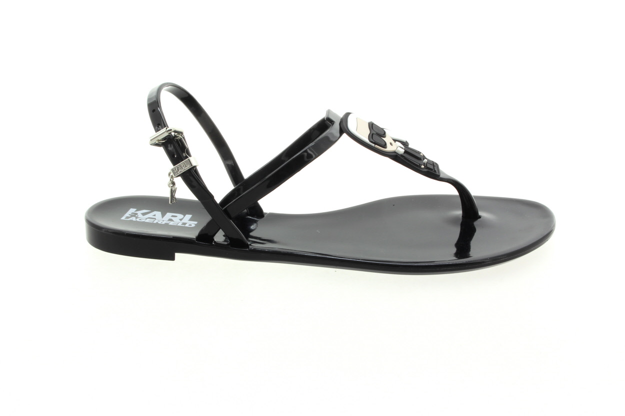 KARL LAGERFELD Dámské letní černé sandálky