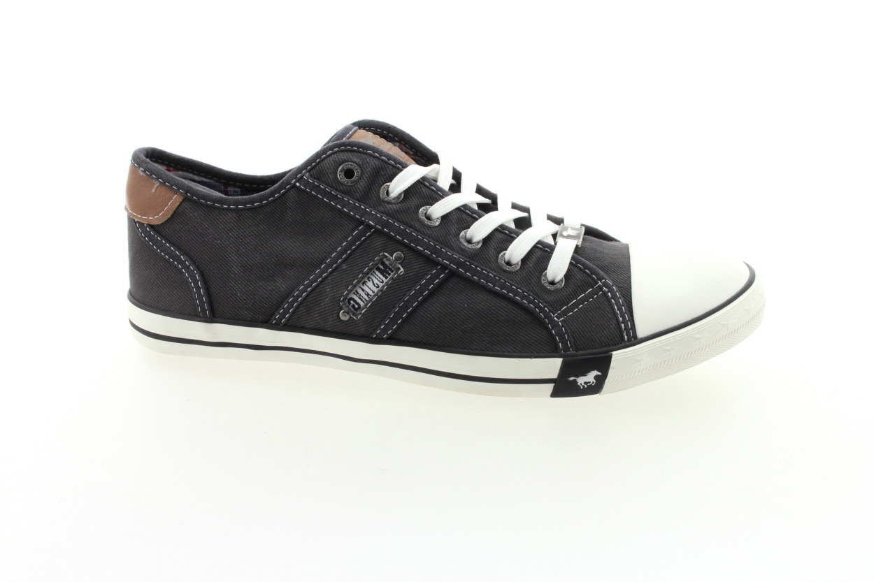 MUSTANG Pánské černé textilní tenisky