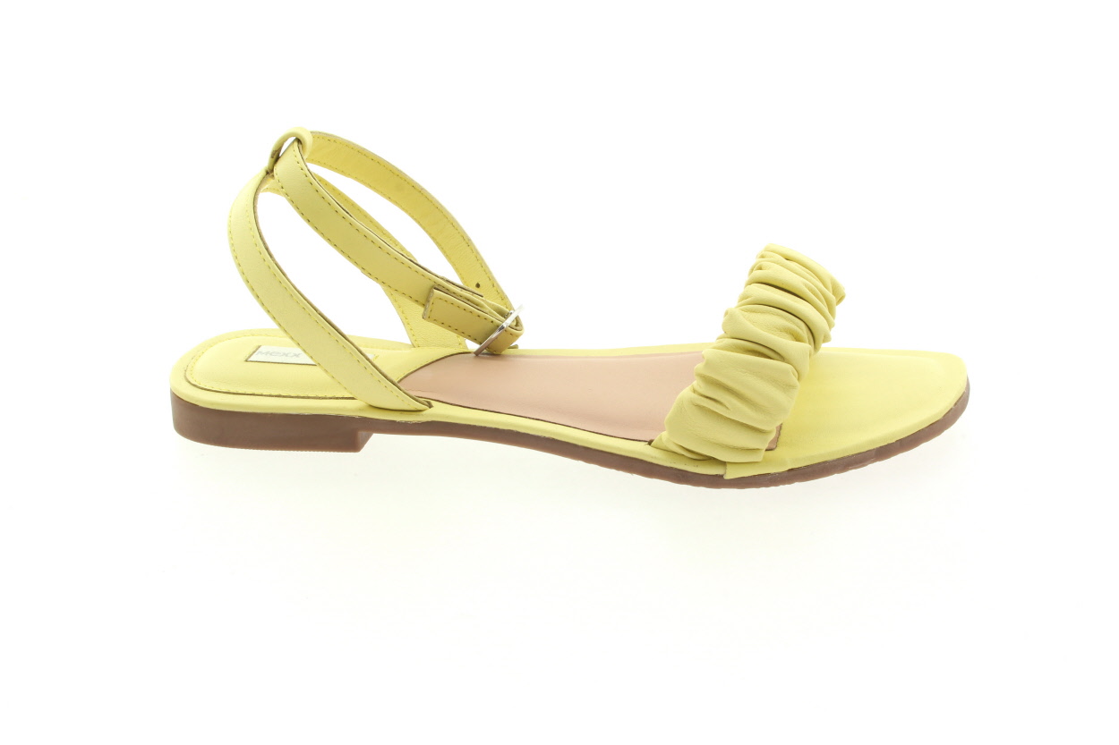 MEXX Dámské kožené žluté sandálky