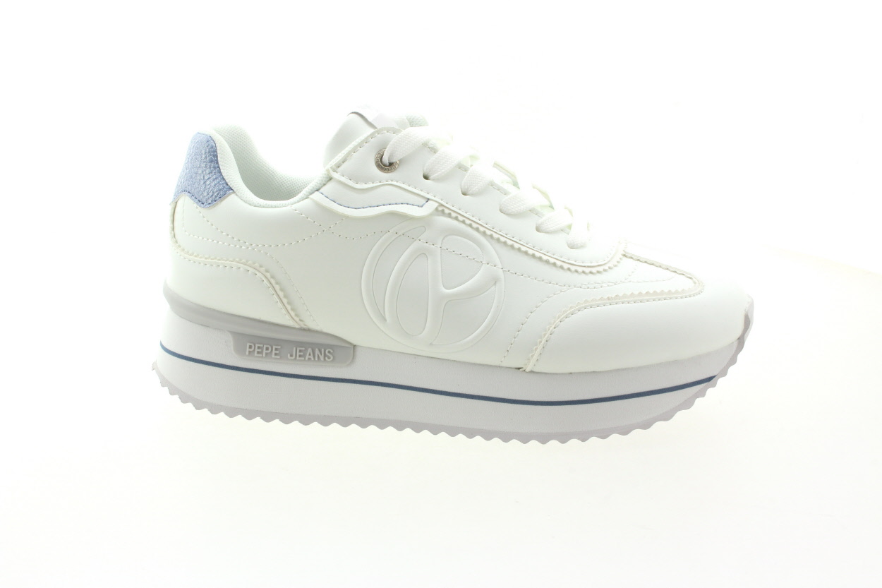 PEPE JEANS Dámské bílé tenisky na platformě